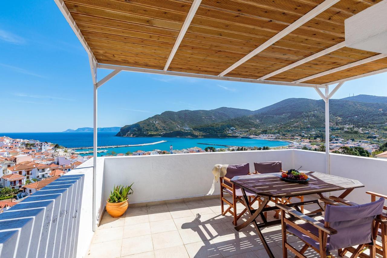 The Maritime House Villa Skopelos Town Bagian luar foto
