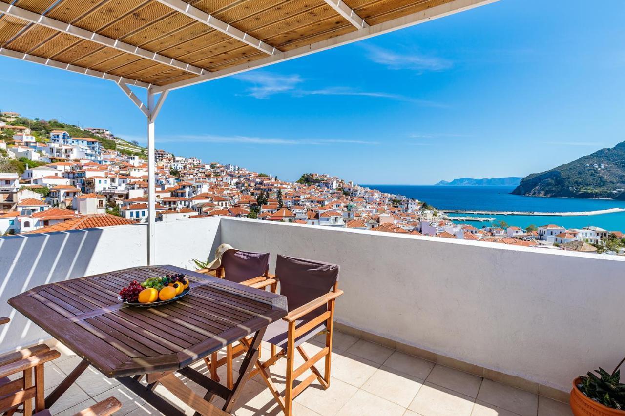 The Maritime House Villa Skopelos Town Bagian luar foto