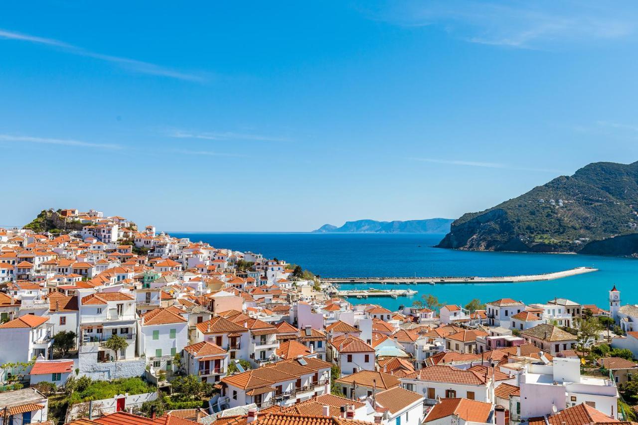 The Maritime House Villa Skopelos Town Bagian luar foto