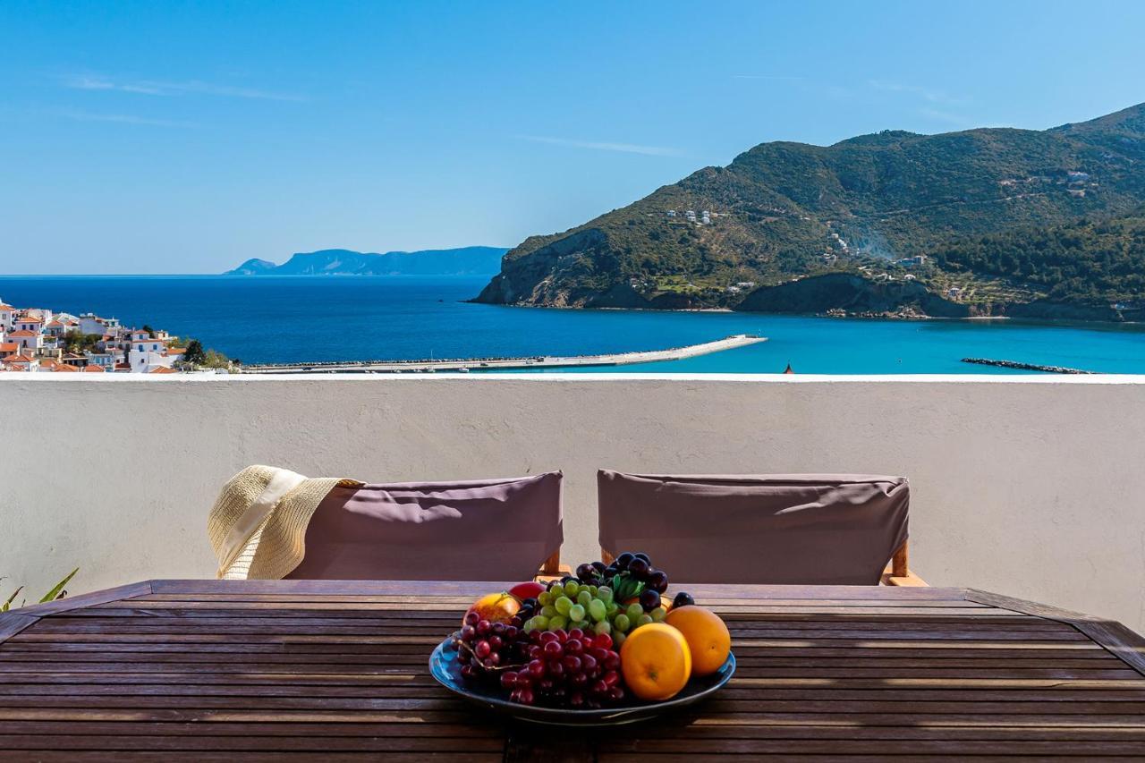 The Maritime House Villa Skopelos Town Bagian luar foto