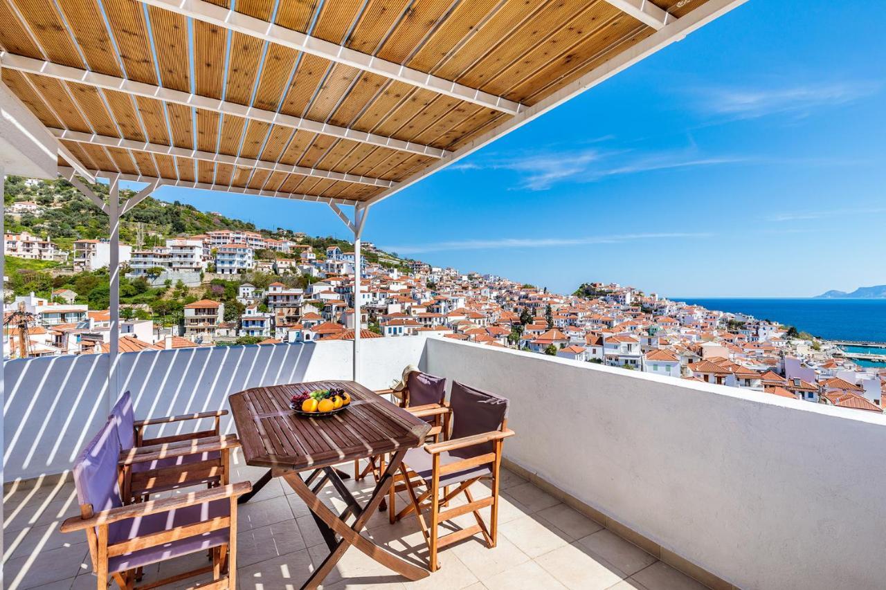 The Maritime House Villa Skopelos Town Bagian luar foto